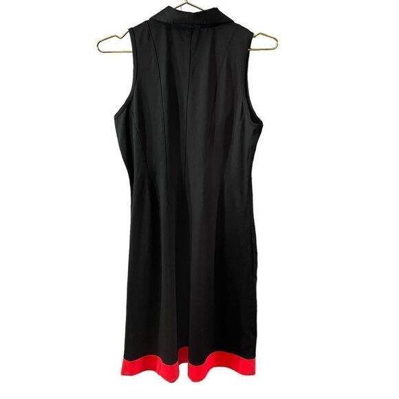Jofit Black Red Sleeveless Golf Dress Size Small - Picture 6 of 9